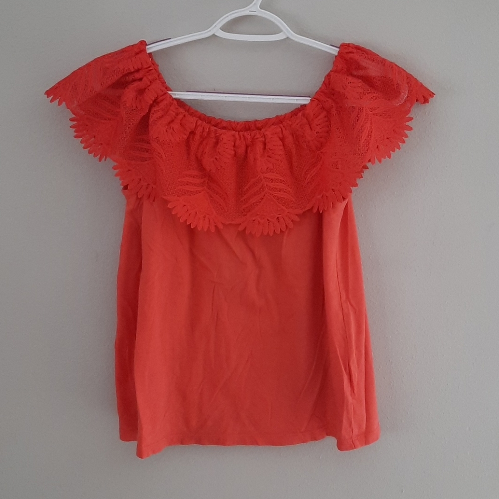 Lace collar tank